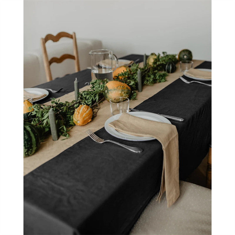 nexlinen | 100% Pure Linen Tablecloth - Tea Green