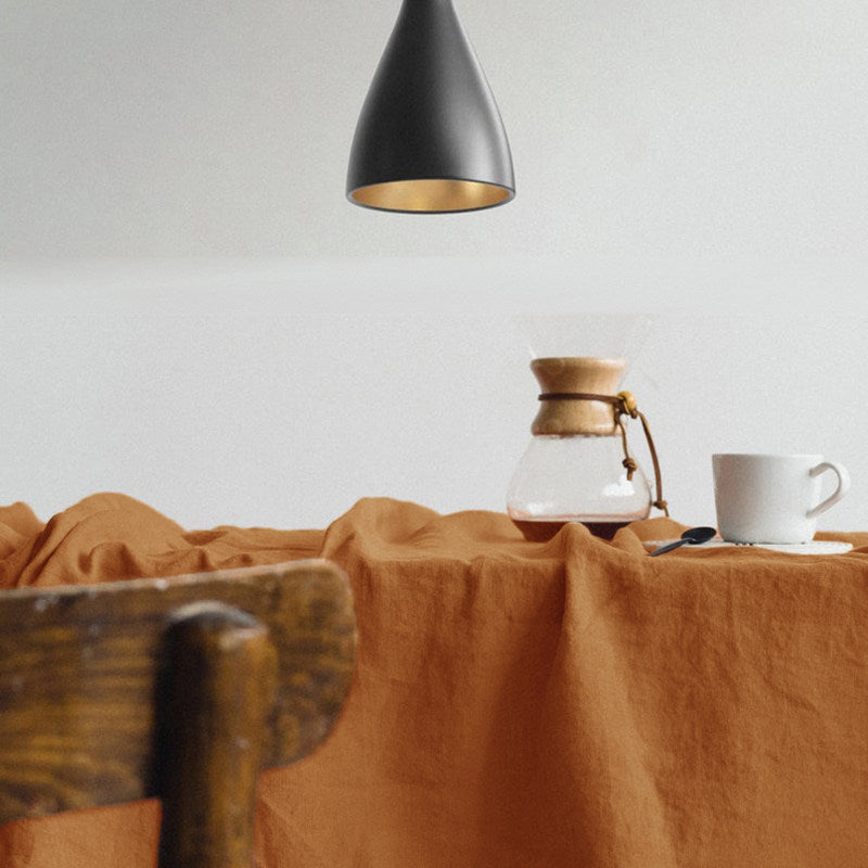 nexlinen | Solid Linen Tablecloth – Rectangular Nordic Minimalist - Duck Egg