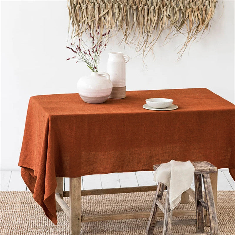 nexlinen | 100% Pure Linen Tablecloth - Deep German Gray