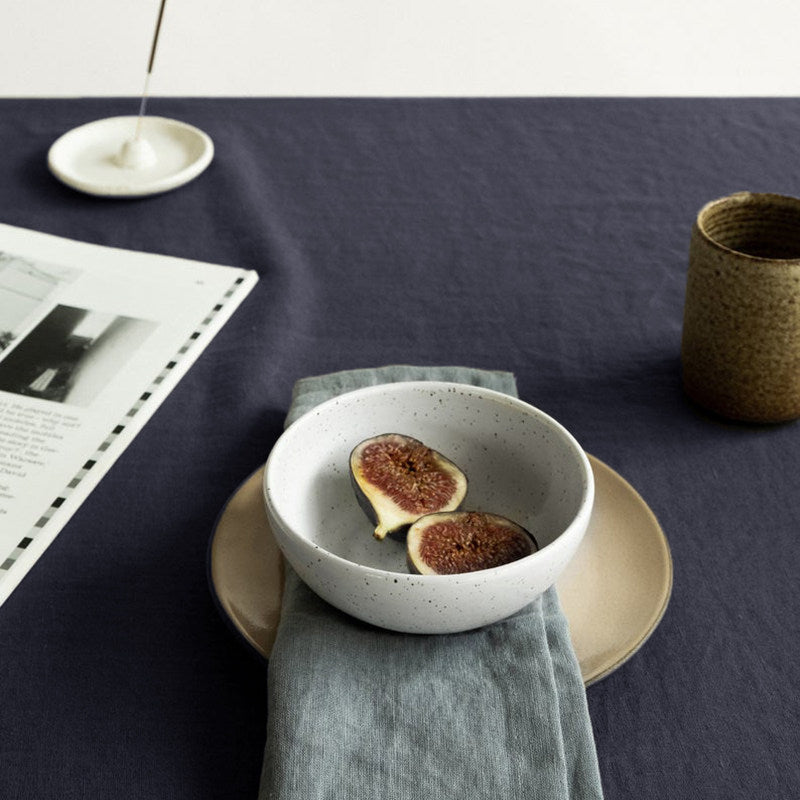 nexlinen | Solid Linen Tablecloth – Rectangular Nordic Minimalist - Duck Egg
