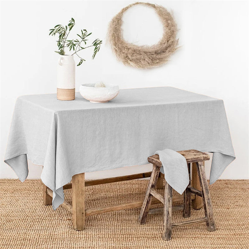 nexlinen | 100% Pure Linen Tablecloth - Deep German Gray