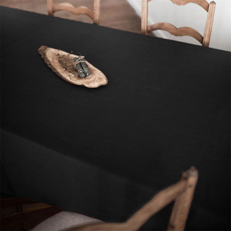 nexlinen | Solid Linen Tablecloth – Rectangular Nordic Minimalist - Duck Egg