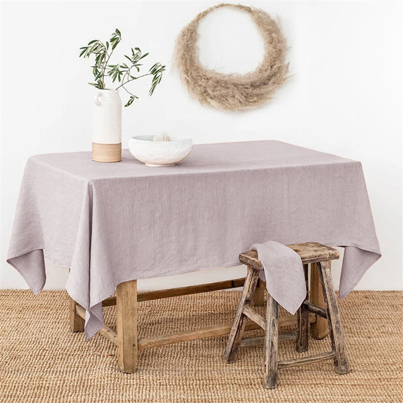 nexlinen | 100% Pure Linen Tablecloth - Deep German Gray
